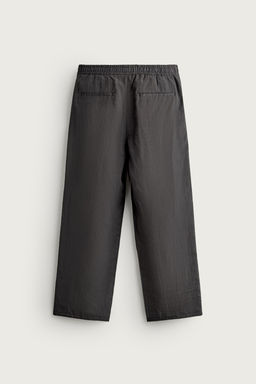 PANTAL?N FLUIDO RELAXED FIT RAYAS / Gris antracita - Zara фото 6