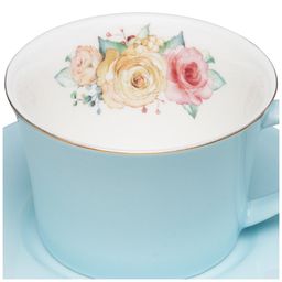 ЧАЙНЫЙ НАБОР LEFARD ВРЕМЕНА ГОДА 4 ПР. НА 2 ПЕР. 250 МЛ ГОЛУБОЙ-ЖЕЛТЫЙ  фото 4