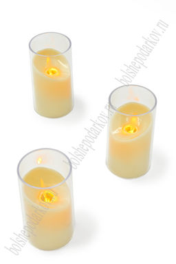 Набор свечей светодиодных на батарейках 5*5*10 см (12 шт) SF-7552, №4