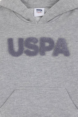 Базовый свитшот серого меланжевого цвета для мальчика - U.s. polo assn фото 3