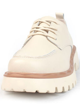 03-HY7-1D BEIGE Полуботинки женские (натуральная кожа)