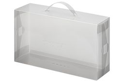 Набор 12 коробок для хранения женской обуви 30*18*10 см Прозрачные складные, с ручкой, дымчатые - Elan gallery фото 9