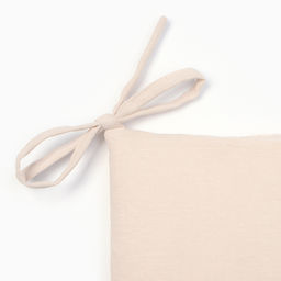 Сидушка на стул с завязками Этель Dream, 40*40 см., 100% лён  фото 3