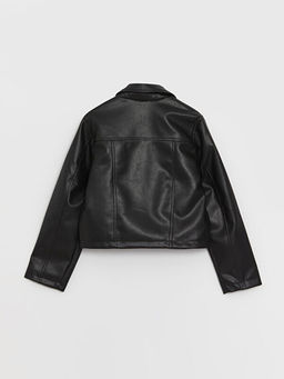 Deri G?r?n?ml? K?z ?ocuk Mont - Waikiki фото 2