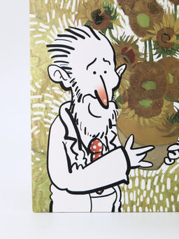 Скетчбук (B5) "Vincent with sunflowers", yellow (18*25) 30 л. 130 г/м