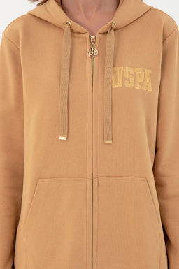 Женский свитшот светло-коричневого цвета - U.s. polo assn фото 6