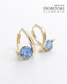 Серьги с кристаллами Swarovski