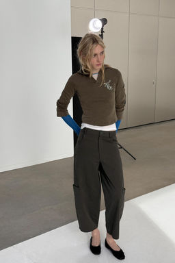 VOLUME CARGO TROUSERS - Zara фото 13