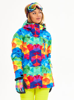 Женская горнолыжная сноубордическая куртка Alpha Endless Ultra Chaleur SNB 423/316_6 Разноцветный  фото 4