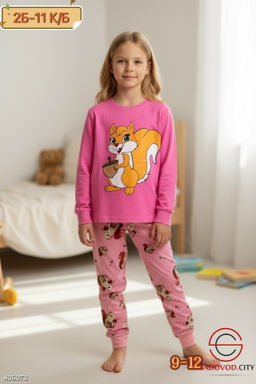 Пижама с рисунком для девочки