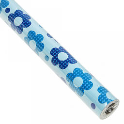 Пленка самоклеящаяся 0,60х2м "Витражная" "Полюшко" голубой "Junteng Plastics" (Китай)