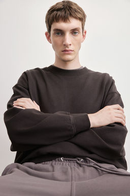 Sudadera de algodon efecto lavado Loose Fit - H&m фото 3
