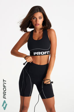 Спортивный топ с кантом, черный, tb.240.001 - Profit фото 6