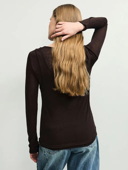 Двойной лонгслив из вискозы / Zarina  фото 6