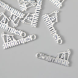 Металлический элемент, декоративная подвеска «Нефтяник», набор 10 шт., 2.7×1.5 см