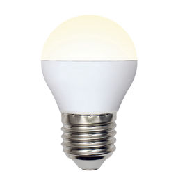 LED-G45-6W/WW/E27/FR/MB PLM11WH Лампа светодиодная. Форма шар, матовая. Серия Multibright. Теплый белый свет (3000K). 100-50-10. Картон. ТМ Uniel.