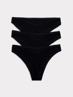 Трусы женские бразилиана мультипак (3 шт.) в черном цвете - Mark formelle фото 4