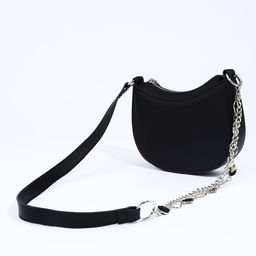 Сумка-багет на молнии, цвет чёрный - Simaland фото 11