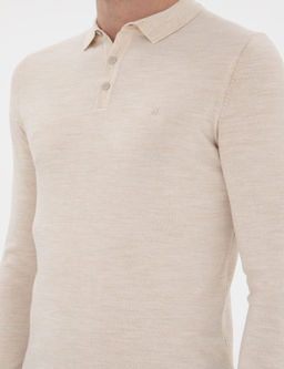 Бежевый Slim Fit Basic Kazakh - Cacharel фото 7