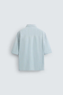 RELAXED FIT CHECK SHIRT - Zara фото 8