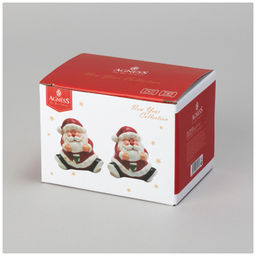 СОЛЬ ПЕРЕЦ AGNESS С НОВЫМ ГОДОМ! 2 ШТ. 7*5,2*7 СМ (КОР=60ШТ.)  фото 2