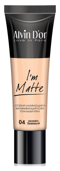 Alvin Dor BC-04 Тональный крем Im Matte тон 04 розово-бежевый 25мл