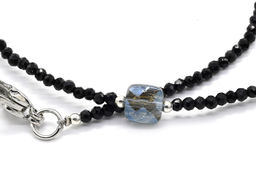 Чокер из шпинели шарик граненый 2мм с подвеской из циркона, 38см Радуга камня  фото 9