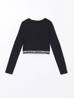 Bisiklet Yaka K?z ?ocuk Ti??rt