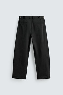 RELAXED BALLOON FIT PLEATED TROUSERS - Zara фото 18