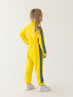 Комбинезон детский флисовый желтыйджинс пш