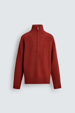 PURL KNIT QUARTER-ZIP JUMPER - Zara фото 7