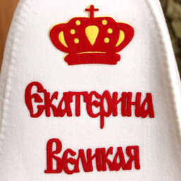 Шапка для бани с аппликацией Екатерина Великая - Simaland фото 2