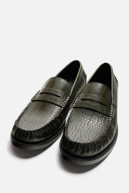 CROCODILE EMBOSSED LOAFER - Zara фото 4
