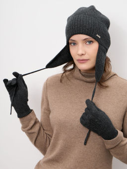 Перчатки из кашемира ULkos антрацит