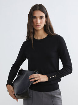 Bisiklet Yaka Kad?n Triko Kazak