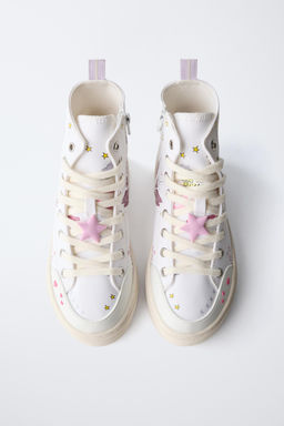 PRINTED HIGH-TOP SNEAKERS - Zara фото 5