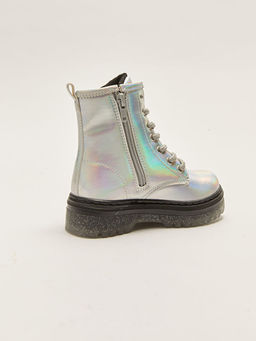 Hologram Detayl? Ba?c?k ve Fermuar Detayl? K?z ?ocuk Bot - Waikiki фото 3