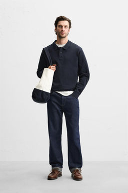 TEXTURED PIQUE POLO SHIRT