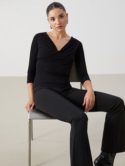 D?k?ml? Yaka Kad?n Bluz