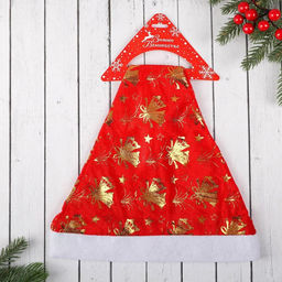 Колпак новогодний Колокольчики 40х27 см, красно-золотой - Зимнее волшебство фото 5