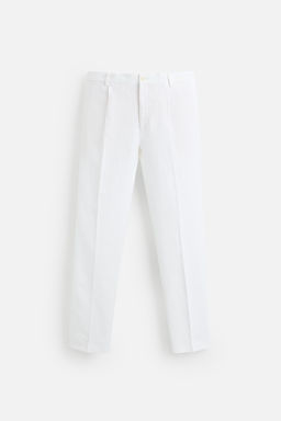 100% LINEN PLEATED TROUSERS - Zara фото 7