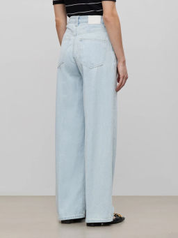 ЕМКА / Джинсы широкие из плотного хлопка - Emka фото 5