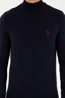 Мужской темно-синий базовый свитер Неожиданная скидка в корзине - U.s. polo assn фото 6