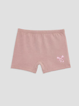 Standart Fit K?z ?ocuk Bask?l? Boxer