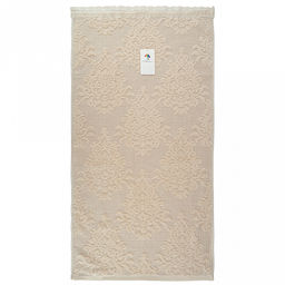 Полотенце махровое "Династия" 50х90см, хлопок 100%, ажурный кант, бежевый (Китай)