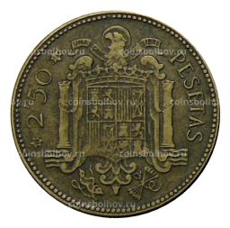 Монета 2.5 песеты 1953 (56) года Испания
