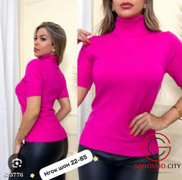 Водолазка женская с коротким рукавом