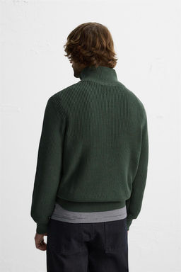 BASIC QUARTER-ZIP SWEATER - Zara фото 19