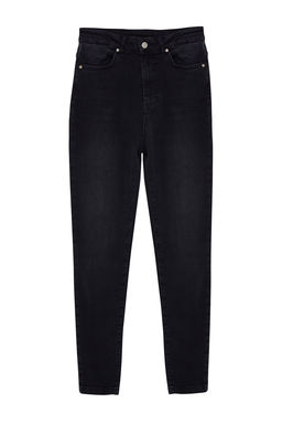Antrasit Premium Yuksek Bel Skinny Jeans TWOAW25JE00000 - Trendyolmilla фото 6