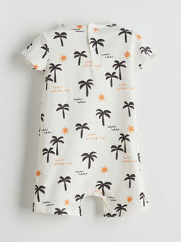 Bisiklet Yaka Erkek Bebek Penye Tulum